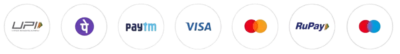 Accepted 100% Secure Payment Methods (UPI, PhonePe, Paytm, Visa, Mastercard, RuPay)